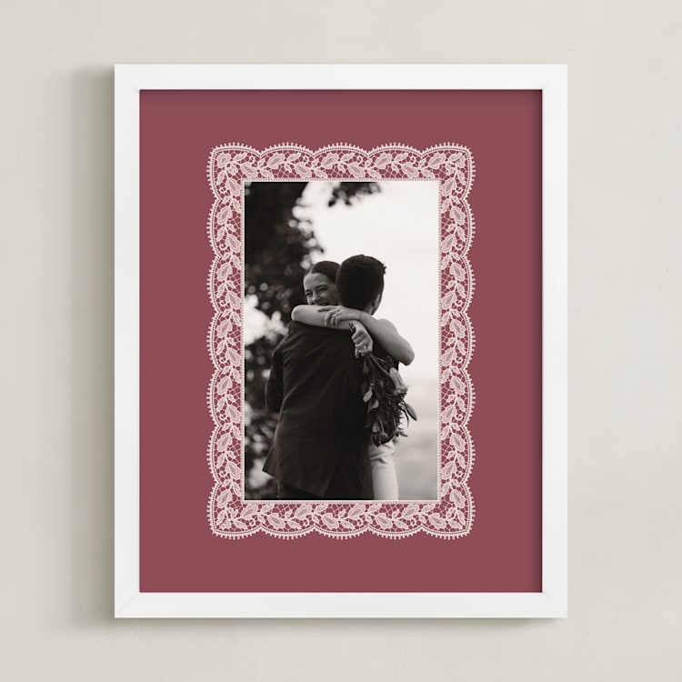"Chantilly: Portrait" - Framed Photo in Dusty Rose by Erica Krystek - Framed
