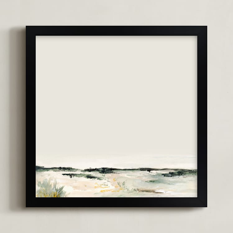 "Beckett" - Art Print in Green by Mande Calhoun - Framed