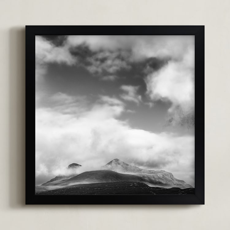 "munro" - Art Print in Ash by Kamala Nahas - Framed