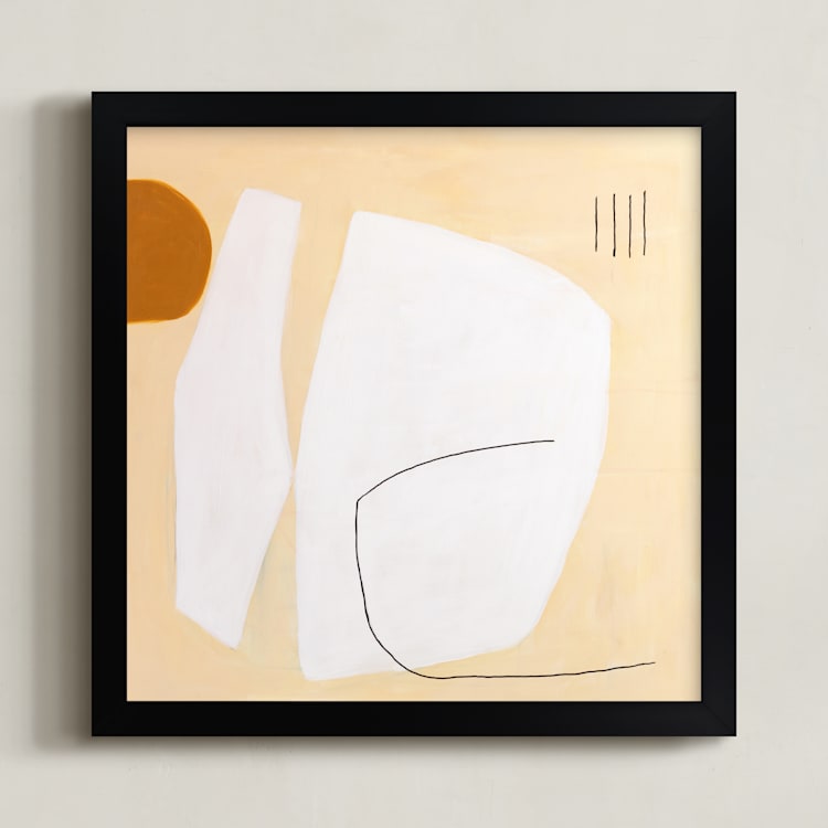 "TURMERIC & TUSK" - Art Print in eggshell by Keren Toledano - Framed