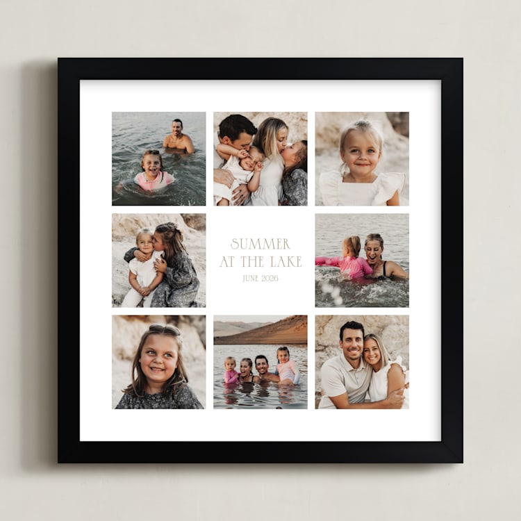 "Eight Photo: Square Framed Photo" - Framed Photo in Taupe by Up Up Creative - Framed