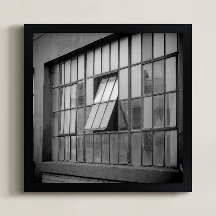 "Old Glass" - Art Print in Very Grey by Johanna Phillips Huuva - Framed