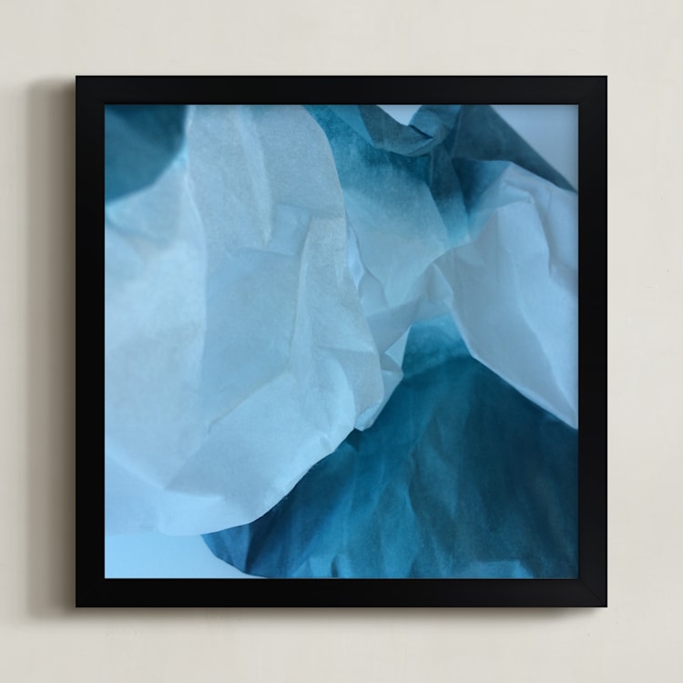 "Shibui 2" - Art Print in Sky and Sea by Jenny Phillips - Framed