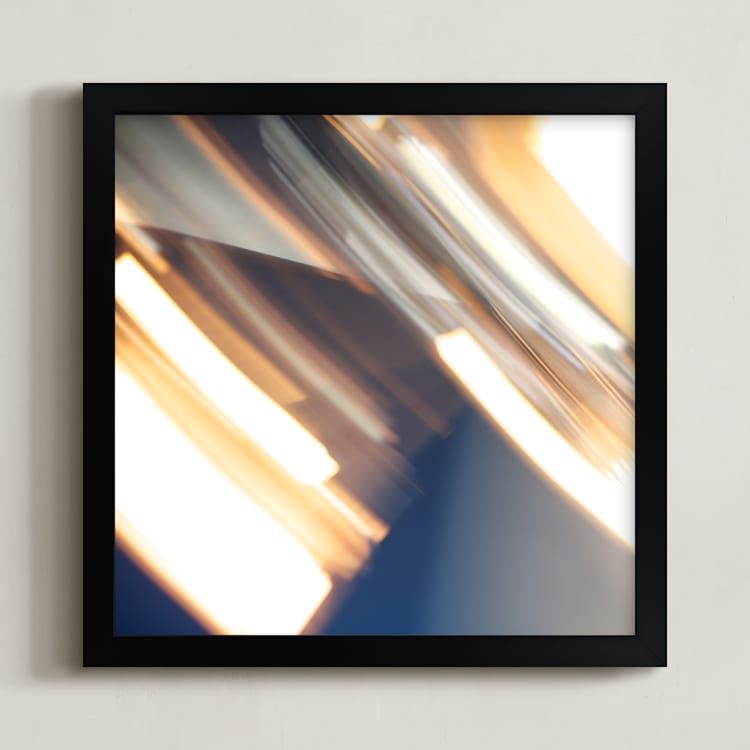 "Spinning Lights No.2" - Art Print in Bronzed by Jennifer Daily - Framed