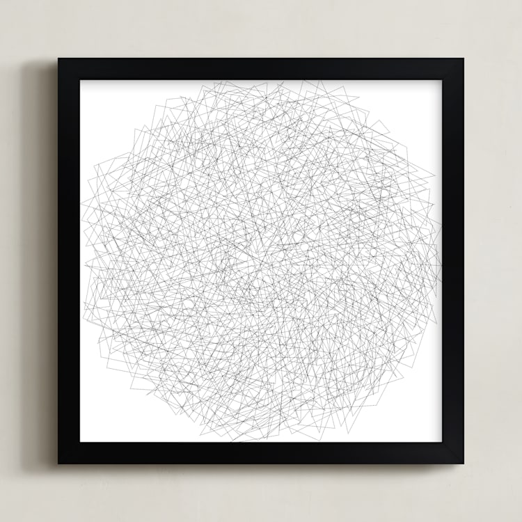 "B&W 1" - Art Print in Black by koshi - Framed