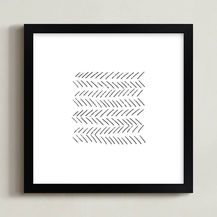 "Arrows" - Art Print in ebony by Waldo Press - Framed