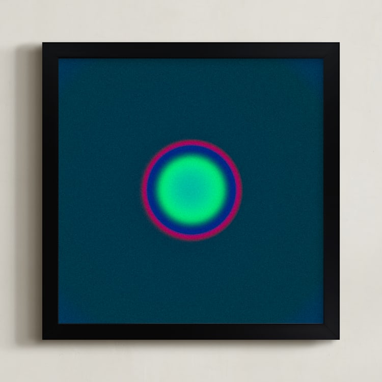 "Sun in the dust. Variations 23" - Art Print in Deep Sea Green Dot by Arash Fattahi Acosta - Framed