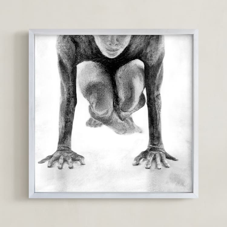 "Focus" - Art Print in smoke by Shannon - Framed