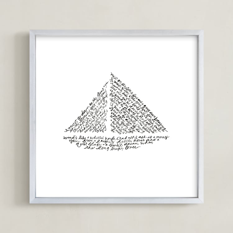 "Sea Fever" - Art Print in Black by Dean Street - Framed