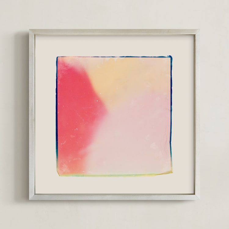 "Four Square IV" - Art Print in Vibrant by Kamala Nahas - Framed