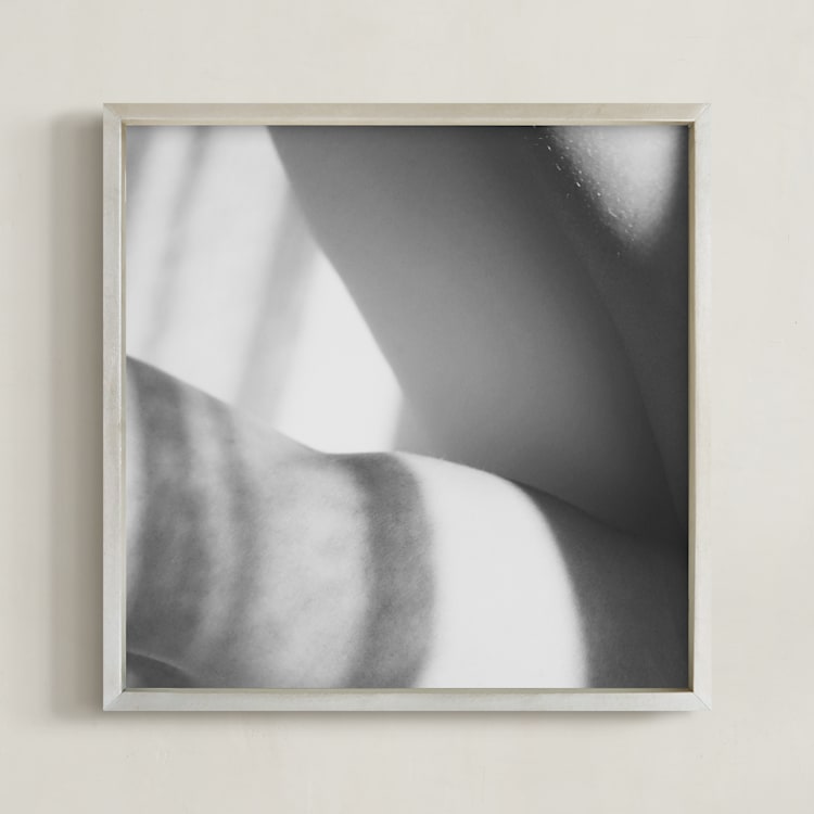 "Basking" - Art Print in Black and white by Catherine Culvenor - Framed