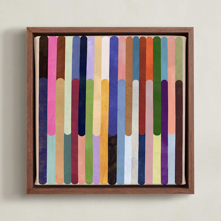 "Two Thirds" - Art Print in Sand by melanie mikecz - Framed Canvas