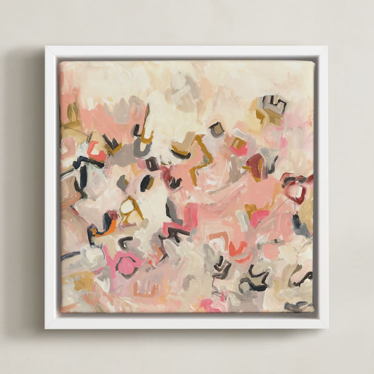"Symbols" - Art Print in light by Svitlana Martynjuk - Framed Canvas