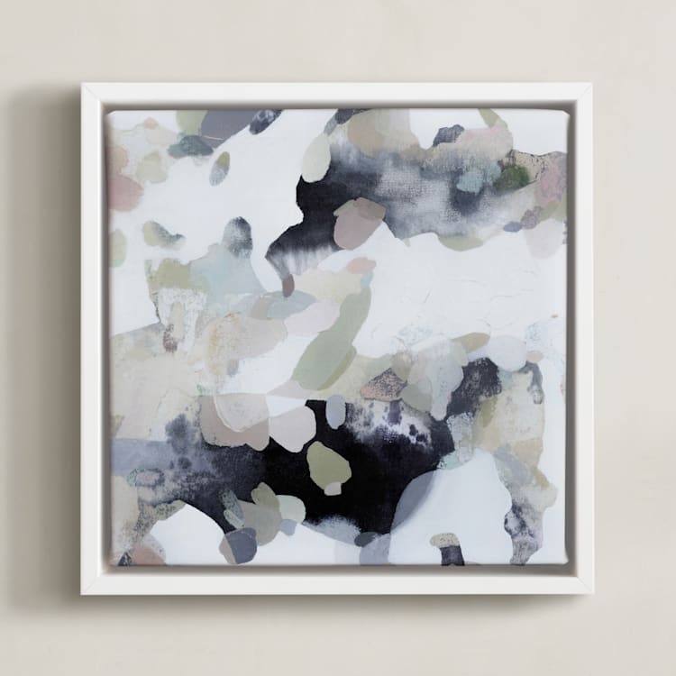 "Old-New" - Art Print in Soft Pastels by Ashleigh Ninos - Framed Canvas
