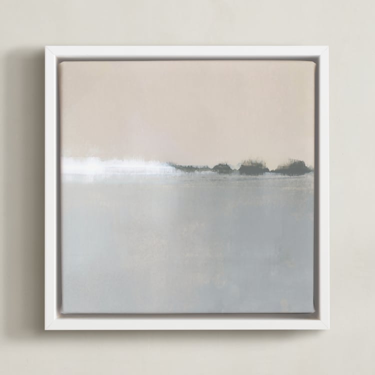 "Spring Melt" - Art Print in Morning Sun by Sadie Holden - Framed Canvas