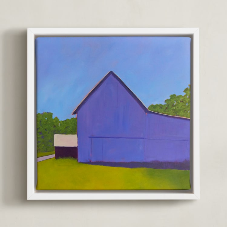 "Amethyst Reflection" - Art Print in Amethyst by Carol C. Young - Framed Canvas