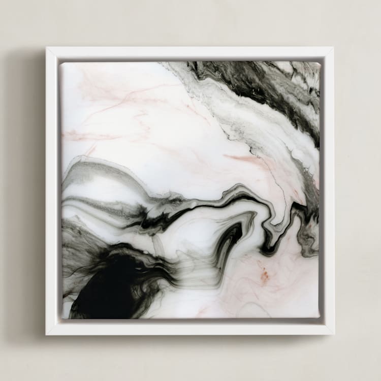"Ethereal Marble" - Art Print in Dusted by Melanie Severin - Framed Canvas