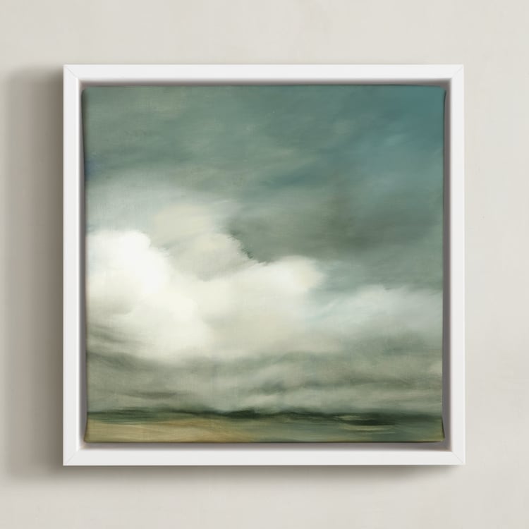 "First of October" - Art Print in slate by Kelly Money - Framed Canvas