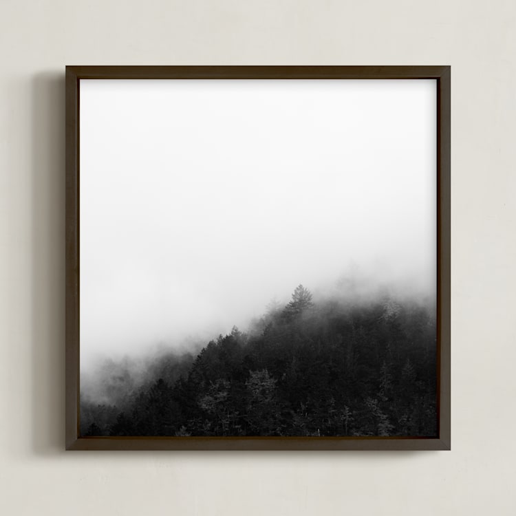 "Mystify" - Art Print in Black and White by Jessica C Nugent - Framed