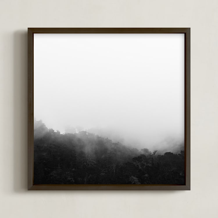 "Bewilder" - Art Print in Black and White by Jessica C Nugent - Framed