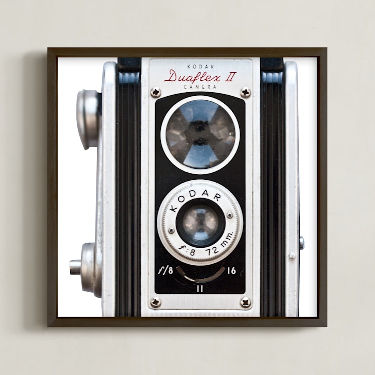 "Mid-Century Moments" - Art Print in Silver by Sheila Corcoran - Framed
