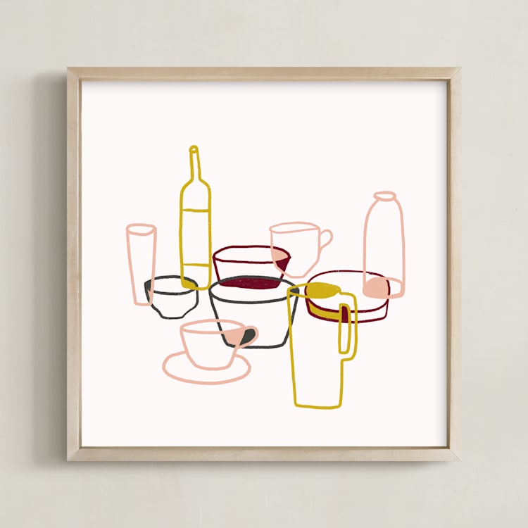 "Life as a Still" - Art Print in Multi by Jaqui Falkenheim - Framed