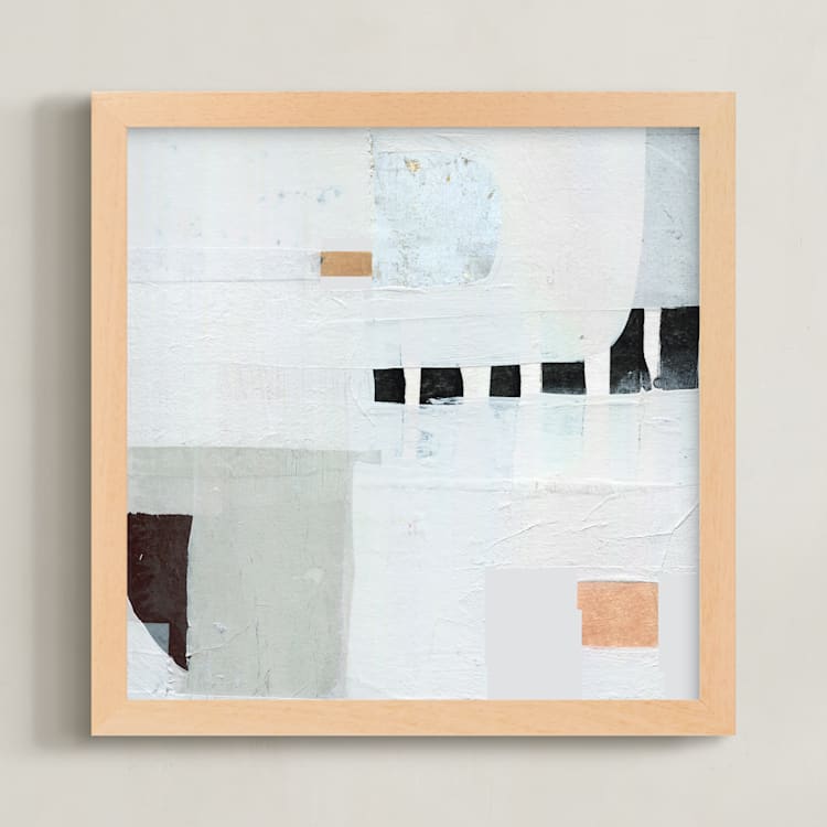 "Playground" - Art Print in Ivory by Jaqui Falkenheim - Framed