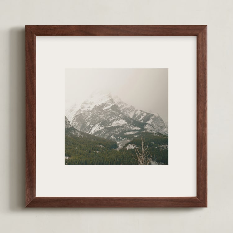 "Kananaskis Series 3" - Art Print in Stone by Melanie Severin - Framed