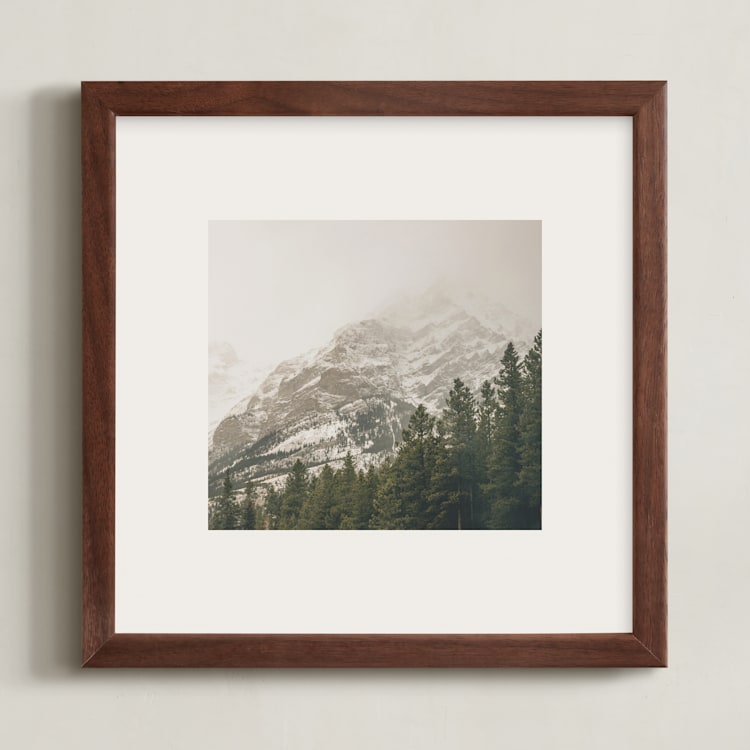 "Kananaskis Series 2" - Art Print in Stone by Melanie Severin - Framed