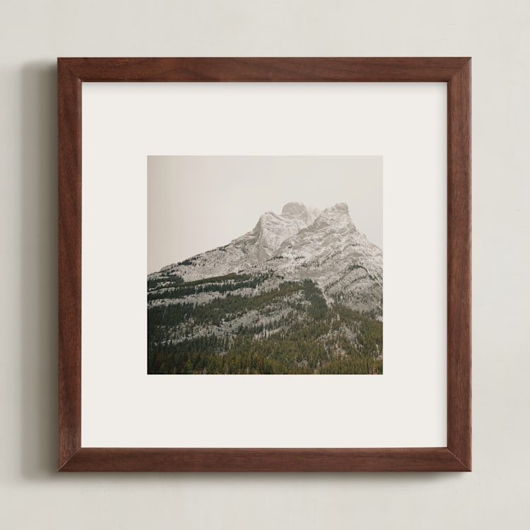 "Kananaskis Series 4" - Art Print in Stone by Melanie Severin - Framed
