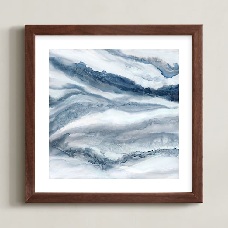 "matthew's dream" - Art Print in White by Teodora Guererra - Framed