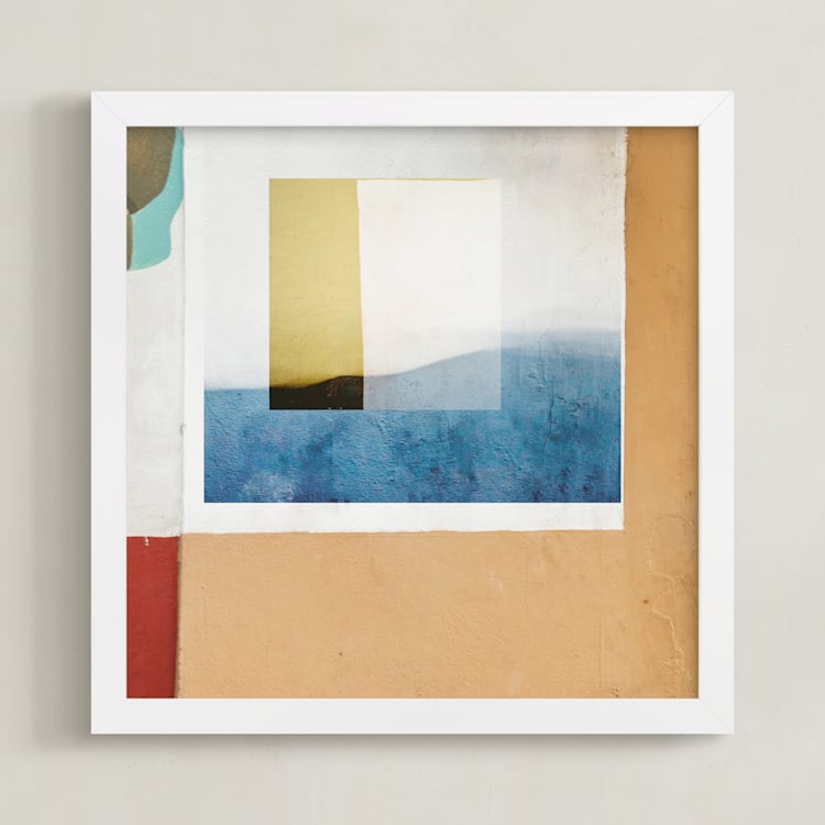 "California Abstract 2" - Art Print in Warm Multi by Shannon Howard - Framed