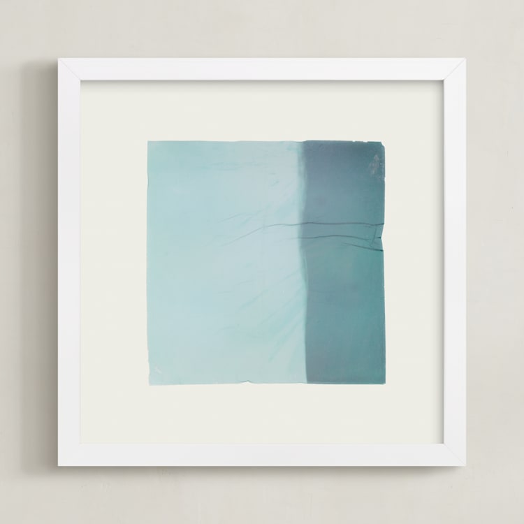 "Quatrain 4" - Art Print in Blueberry by Kamala Nahas - Framed