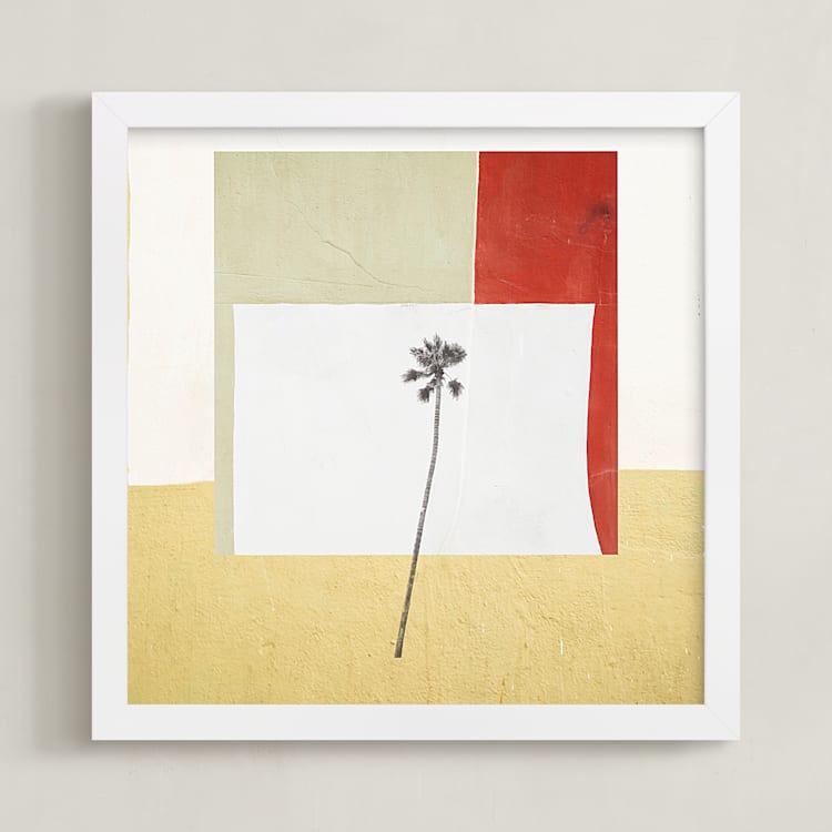 "California Abstract 3" - Art Print in Warm Multi by Shannon Howard - Framed