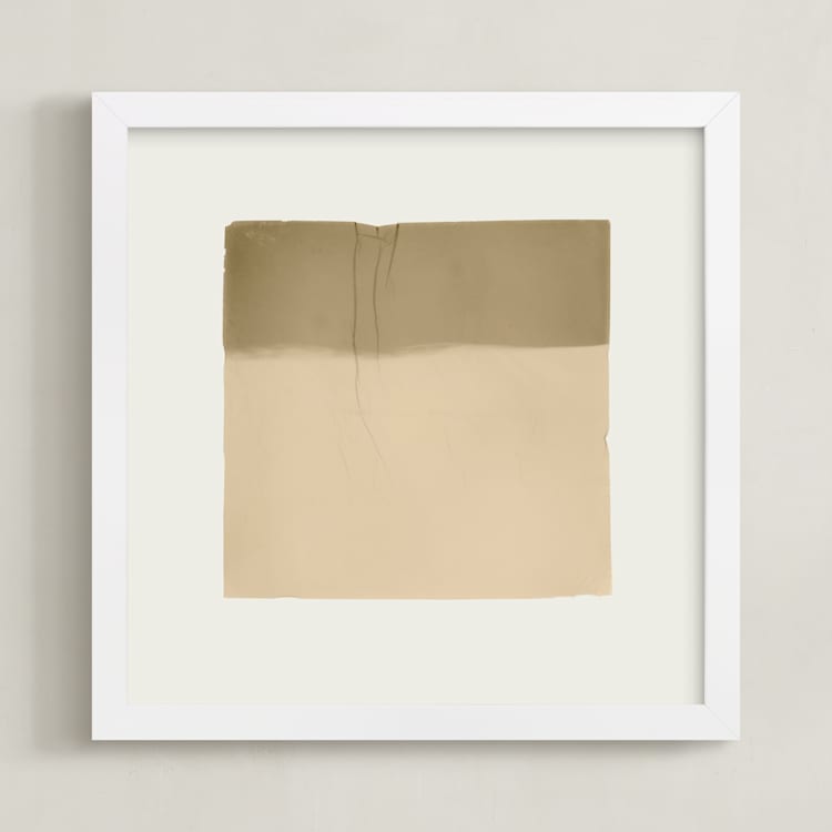 "Quatrain 2" - Art Print in Toast by Kamala Nahas - Framed