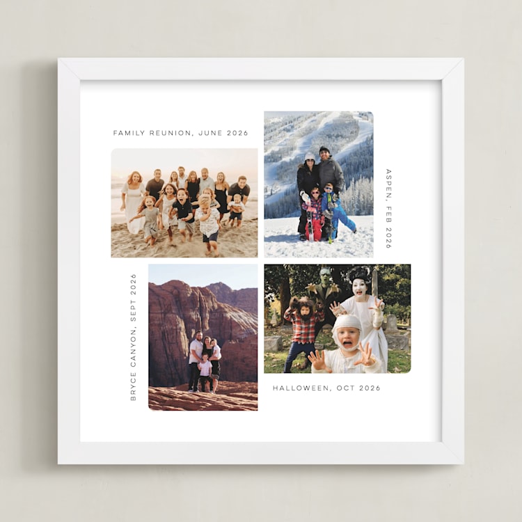 "Framed Photo: Four Photo" - Framed Photo in Cloud by Mary Kay Garttmeier - Framed