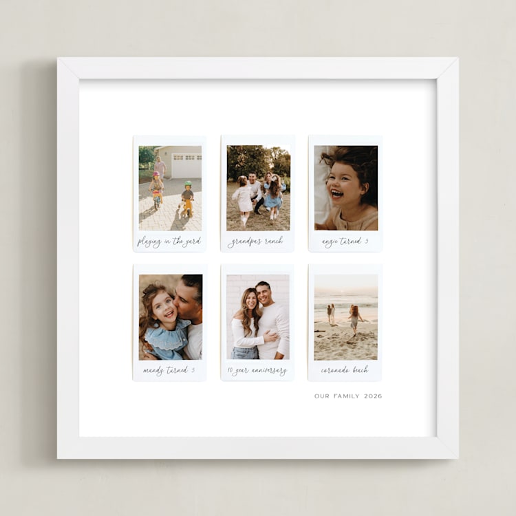 "Framed Photo: Six Photo" - Framed Photo in White by Olivia Kanaley Inman - Framed