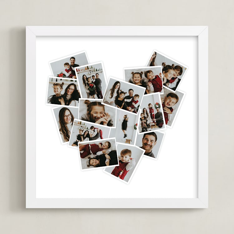 "Heart Snapshot Mini: Framed Photo" - Framed Photo in White by Minted - Framed