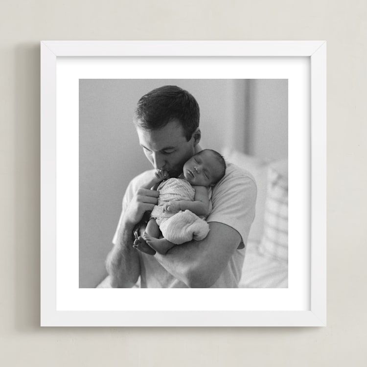 "The Big Picture: Father's Day Framed Photo" - Framed Photo in White by Minted - Framed