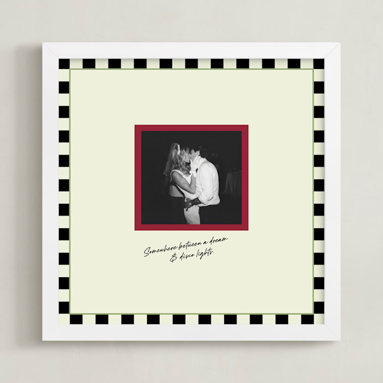 "Checkmate" - Framed Photo in Greenie by Helena Vitto - Framed