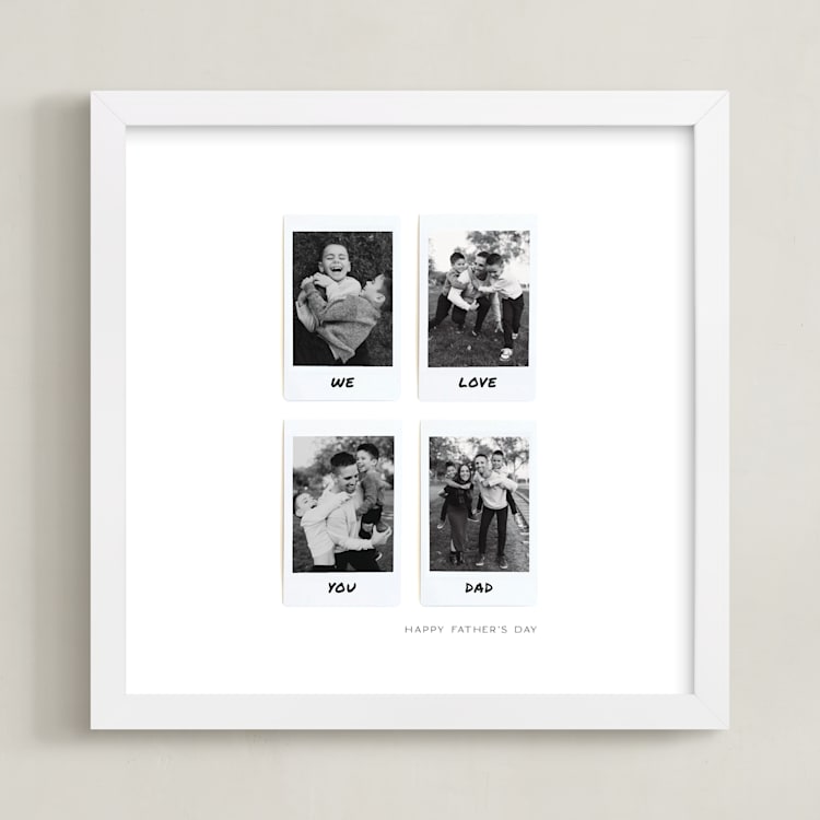 "Four Photo: Square Framed Photo" - Framed Photo in White by Olivia Kanaley Inman - Framed