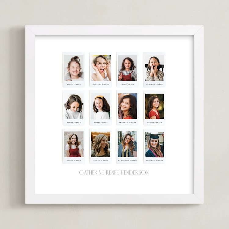 "Twelve Photo: Square Framed Photo" - Framed Photo in Paper by Olivia Kanaley Inman - Framed