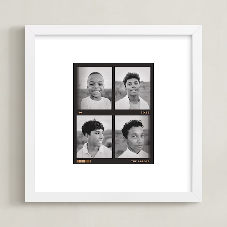 "Passport Photos" - Framed Photo in Noir by Studio Suku - Framed