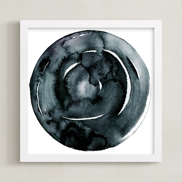 "Black Pearl" - Art Print in Black Pearl by Naomi Ernest - Framed