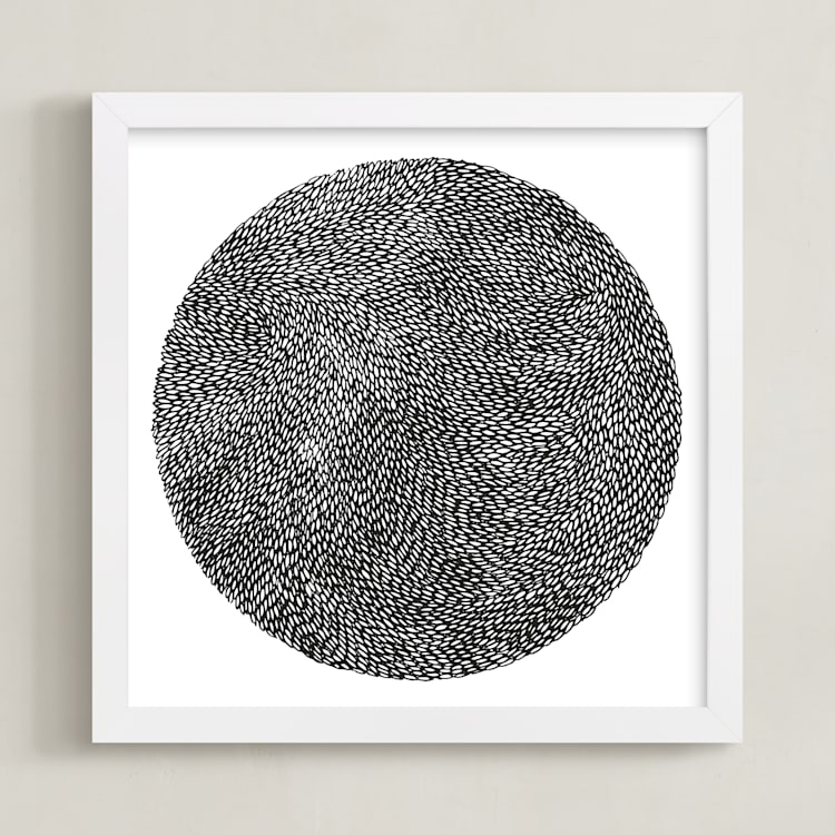 "Rice" - Art Print in Black by Bryn Wears-Fitipaldi - Framed