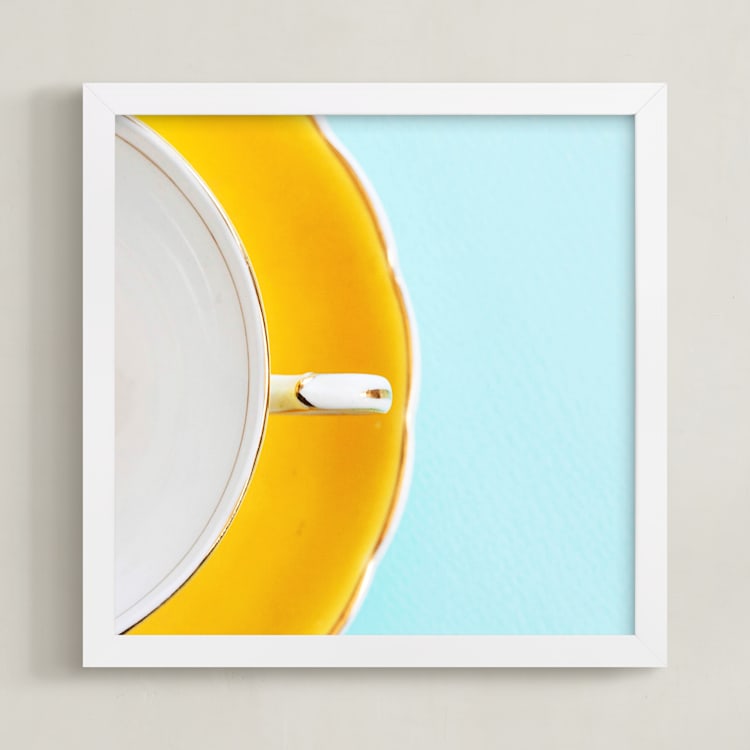 "A Necessary Luxury" - Art Print in Sunshine by Sheila Corcoran - Framed