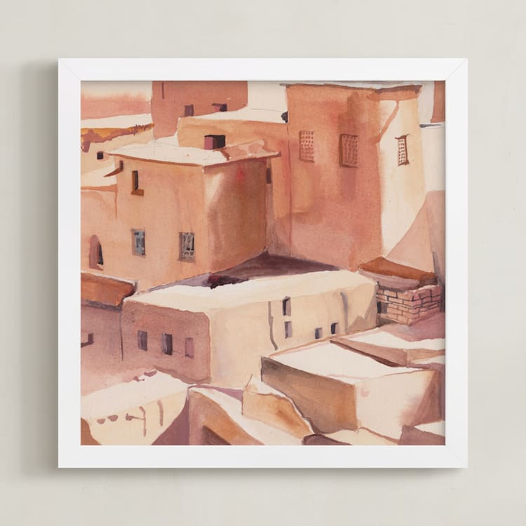 "Morocco" - Art Print in Brownie by Viktoria Eperjesi - Framed