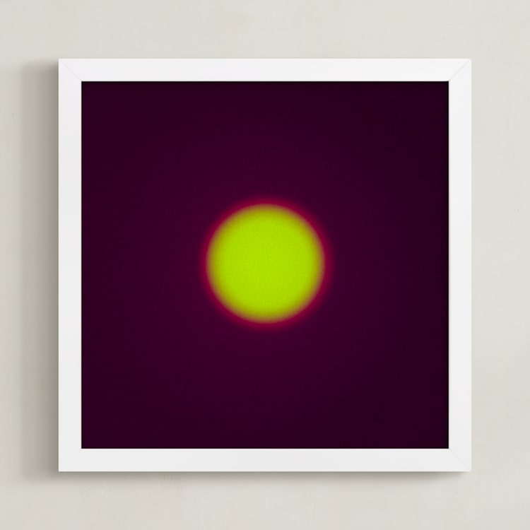 "Sun in the dust. Variations 46" - Art Print in Lemon by Arash Fattahi Acosta - Framed