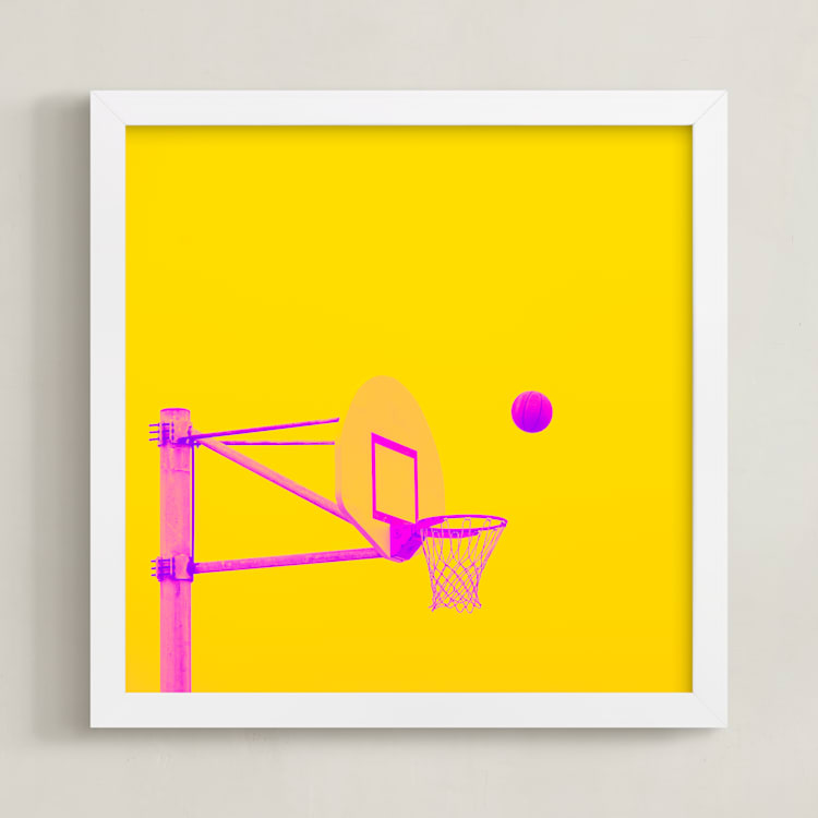 "Court Pop 3" - Art Print in Sugar Rush by Tania Medeiros - Framed