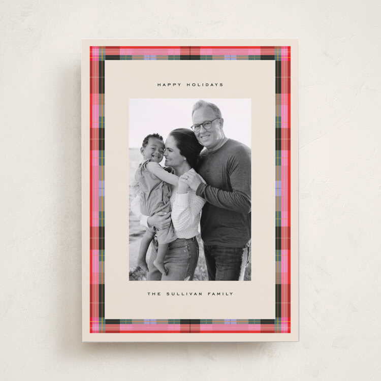 Prep Plaid Holiday Photo Cards